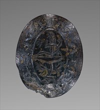 Engraved Gem; Roman Empire; 1st - 4th century; Bloodstone Ringstone; 1.4 x 1.1 cm, 9,16 x 7,16 in