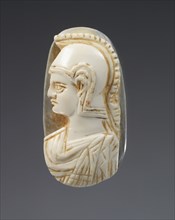 Minerva or Roma; Roman Empire; 3rd - 4th century; Sardonyx; 2.7 × 1.4 × 0.9 cm, 1 1,16 × 9,16 × 3,8 in