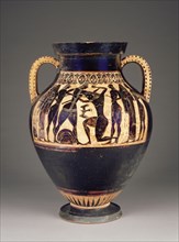 Storage Jar; Attributed to Lydos or a painter close to Lydos, Greek, Attic, active about 565 - 535 B.C., Athens, Greece; 550