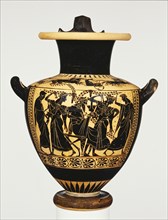 Attic Black-Figure Hydria; Attributed to Leagros Group, Greek, Attic, active 525 - 500 B.C., Athens, Greece; about 510 B.C