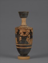 Attic Black-Figure Lekythos; Gela Painter, Greek, Attic, active about 510 - 490 B.C., Athens, Greece; about 500 B.C