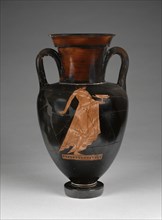 Storage Jar with a Youthful Dancer; Attributed to Berlin Painter, Greek, Attic, active about 500 - about 460 B.C., Athens