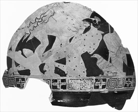 Attic Red-Figure Pelike Fragment; Geras Painter, Greek, Attic, active 480 - 470 B.C., Athens, Greece; about 480 - 470 B.C
