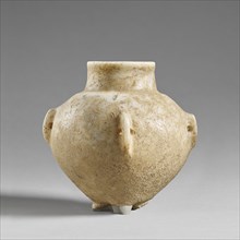 Storage Jar with a Tripod Foot; Cyclades, Greece; 2800 - 2700 B.C; Marble; 25 × 34 × 34 × 30 cm