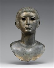 Portrait Bust of a Youth; Roman Empire; A.D. 60-70; Bronze; 40 x 26.5 cm, 15 3,4 x 10 7,16 in