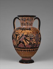 Storage Jar with Diomedes and Odysseus; Attributed to the Inscription Painter, Greek, active 570 - 530 B.C., Rhegion, South