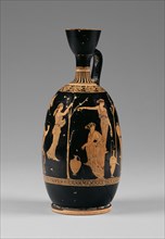 Red-Figure Lekythos; Attributed to Circle of Meidias Painter, Greek, Attic, active 420 - 390 B.C., Athens, Greece; about 420