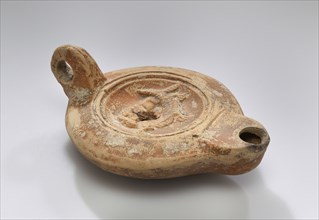 Lamp; North Africa, Tunisia; 1st century; Terracotta; 11 x 4 x 7.6 cm, 4 5,16 x 1 9,16 x 3 in