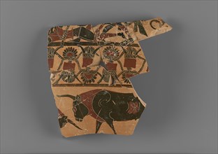 Attic Black-Figure Dinos Fragment, comprised of 7 Joined Fragments, Attributed to Kyllenios Painter; Athens, Greece; about 570