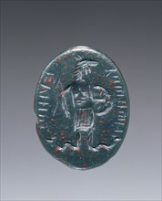 Engraved Gem; Italy; 2nd century; Heliotrope; 1.4 x 1.1 cm, 9,16 x 7,16 in