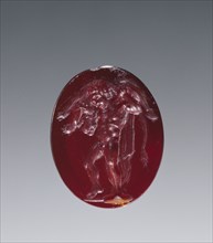 Engraved Gem; Italy; 1st - 2nd century; Red Carnelian; 1.1 x 0.9 cm, 7,16 x 3,8 in