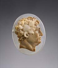 Cameo Gem Philetarios; Europe; 1750 - 1850; Quartz and chalcedony; 2.6 x 3.2 cm, 1 x 1 1,4 in