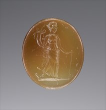 Engraved Gem; Europe; 20th century?; Carnelian; 1.3 x 1.5 cm, 1,2 x 9,16 in