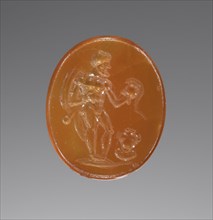 Engraved Gem; Europe; 20th century?; Carnelian; 1.3 x 1.5 cm, 1,2 x 5,8 in
