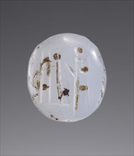 Faceted Pendant Stamp; Europe; 20th century?; Chalcedony; 2 x 1.4 x 1.5 cm, 13,16 x 9,16 x 5,8 in