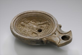 Lamp, Gabinia Darillius; Anatolia; 1st - 4th century; Terracotta; 2.6 x 7.5 x 10.5 cm, 1 x 2 15,16 x 4 1,8 in