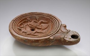 Lamp, Anatolia; 1st - 4th century; Terracotta; 2.7 x 8.6 x 12.3 cm, 1 1,16 x 3 3,8 x 4 13,16 in