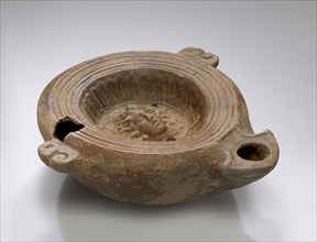 Lamp, Anatolia; 1st - 4th century; Terracotta; 3.6 x 10.5 x 11 cm, 1 7,16 x 4 1,8 x 4 5,16 in