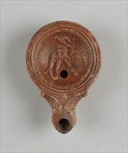 Lamp, Egypt; 1st - 4th century; Terracotta; 3 x 7.2 x 10.7 cm, 1 3,16 x 2 13,16 x 4 3,16 in