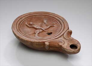 Lamp, Anatolia; 1st - 4th century; Terracotta; 2.3 x 7.5 x 11 cm, 7,8 x 2 15,16 x 4 5,16 in