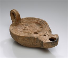 Lamp, Anatolia; 1st - 4th century; Terracotta; 2.7 x 6.2 x 10 cm, 1 1,16 x 2 7,16 x 3 15,16 in