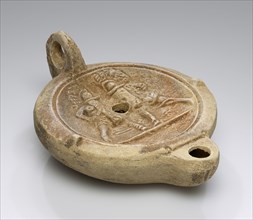 Lamp, Anatolia; 1st - 4th century; Terracotta; 2.5 x 8.5 x 11.5 cm, 1 x 3 3,8 x 4 1,2 in