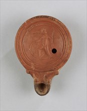 Lamp, Anatolia; 1st - 4th century; Terracotta; 2.5 x 7.5 x 10.2 cm, 1 x 2 15,16 x 4 in