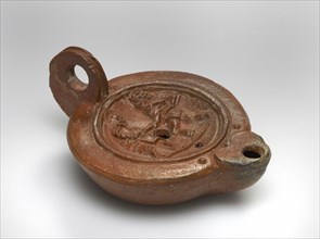 Lamp, South Anatolia, Anatolia; 1st - 4th century; Terracotta; 2.4 x 7.2 x 9.6 cm, 15,16 x 2 13,16 x 3 3,4 in