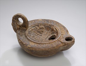 Lamp, Asia Minor; 1st - 4th century; Terracotta; 2.6 x 7.5 x 9.5 cm, 1 x 2 15,16 x 3 3,4 in
