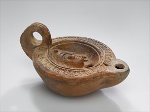 Lamp, Asia Minor; 1st - 4th century; Terracotta; 3 x 6.4 x 9.1 cm, 1 3,16 x 2 1,2 x 3 9,16 in