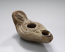 Lamp, Roman Empire; 1st century B.C. - 4th century A.D; Terracotta; 4.3 x 5.2 x 9.6 cm, 1 11,16 x 2 1,16 x 3 3,4 in