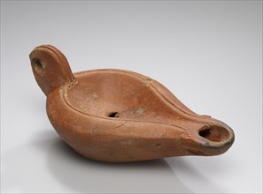 Lamp, Anatolia; 1st - 4th century; Terracotta; 2.8 x 6.4 x 11.6 cm, 1 1,8 x 2 1,2 x 4 9,16 in