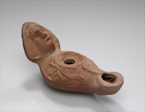 Lamp, Asia Minor; 1st - 4th century; Terracotta; 2.2 x 4.1 x 9.4 cm, 7,8 x 1 5,8 x 3 11,16 in