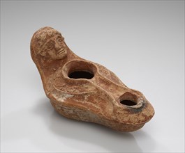 Lamp, Asia Minor; 1st - 4th century; Terracotta; 3 x 5.4 x 10 cm, 1 3,16 x 2 1,8 x 3 15,16 in