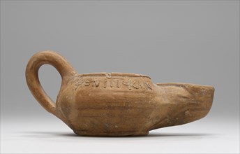 Lamp, Asia Minor; 1st - 4th century; Terracotta; 3.2 x 6.6 x 11.5 cm, 1 1,4 x 2 5,8 x 4 1,2 in