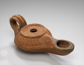 Lamp, Central Anatolia, Anatolia; 1st century B.C; Terracotta; 3.4 × 6.2 × 12.6 cm, 1 5,16 × 2 7,16 × 4 15,16 in