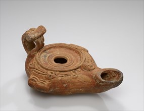 Lamp, Central Anatolia, Anatolia; 1st century B.C; Terracotta; 2.8 × 7 × 10.4 cm, 1 1,8 × 2 3,4 × 4 1,8 in