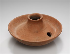 Lamp, North Africa; 5th - 4th century B.C; Terracotta; 5.6 × 10.3 × 10.3 cm, 2 3,16 × 4 1,16 × 4 1,16 in
