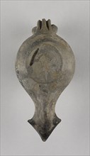 Lamp, South Anatolia, Anatolia; 1st century B.C. - 4th century A.D; Terracotta; 4.5 x 7.8 x 16.5 cm, 1 3,4 x 3 1,16 x 6 1,2 in