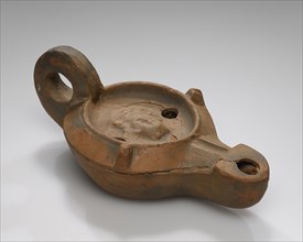 Lamp, Cologne, Germany; 1st - 2nd century; Terracotta; 3.5 x 7.5 x 14 cm, 1 3,8 x 2 15,16 x 5 1,2 in