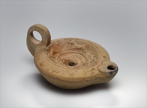 Lamp, Central Anatolia, Anatolia; 1st century B.C. - 4th century A.D; Terracotta; 3.3 x 8.6 x 11 cm, 1 5,16 x 3 3,8 x 4 5,16 in