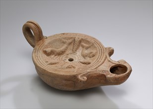 Lamp, Central Anatolia, Anatolia; 1st century B.C. - 4th century A.D; Terracotta; 3 x 7.5 x 12 cm, 1 3,16 x 2 15,16 x 4 3,4 in