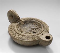 Lamp, North Africa, Africa; 1st century B.C. - 4th century A.D; Terracotta; 3.5 x 10.2 x 14.5 cm, 1 3,8 x 4 x 5 11,16 in