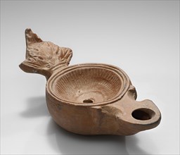 Lamp, South Anatolia, Anatolia; 1st century B.C. - 4th century A.D; Terracotta; 3.4 x 5.6 x 12 cm, 1 5,16 x 2 3,16 x 4 3,4 in