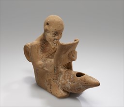 Lamp, Knidos, probably, Turkey; 1st century; Terracotta; 15 × 9.8 × 5.4 cm, 5 7,8 × 3 7,8 × 2 1,8 in