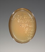 Engraved Gem, Roman Empire; 2nd - 4th century; Chalcedony; 1.2 x 1.5 x 0.4 cm, 7,16 x 5,8 x 3,16 in