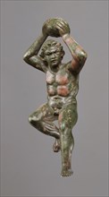 Statuette of a Giant; 200 - 175 B.C; Bronze; 14 × 6.9 × 4 cm, 5 1,2 × 2 11,16 × 1 9,16 in