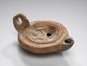 Lamp; Anatolia; 1st - 4th century; Terracotta; 2.3 x 7 x 9.7 cm, 7,8 x 2 3,4 x 3 13,16 in