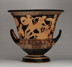 Attic Red-Figure Calyx Krater Fragment; Attributed to Syleus Painter, Greek, Attic, active 490 - 470 B.C., Athens, Greece