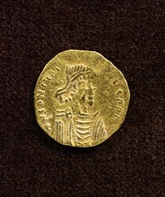 Coin; Constantinople, Asia Minor; 641 - 668; Gold